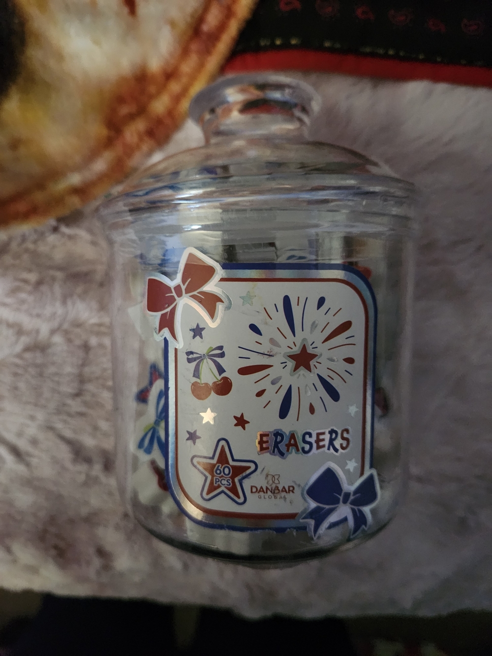 Danbar Global 60-Piece Patriotic Eraser Jar